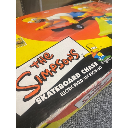 The Simpsons Skateboard Chase Electric Micro Slot Racing Set - Scalextric