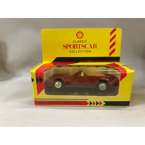 Shell Sportscar Collection - Model Cars x4 by Shell - Mercedes Benz 500 ...