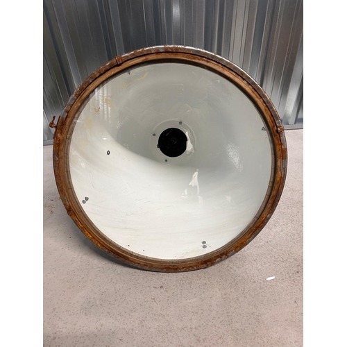 2 - 1 Czech Sawmill Pendant Light with original vintage enamel - Industrial Lamps - retail price E400+ A... 