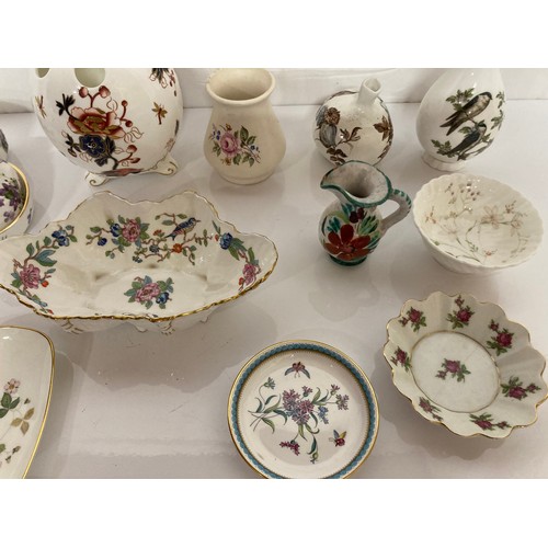 60 - Mixed ceramics vases trays and tableware’s by Coalport, Aynesley etc.

This lot is available for in-... 