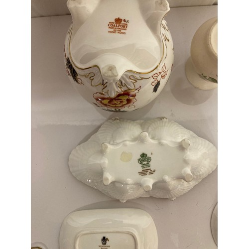 60 - Mixed ceramics vases trays and tableware’s by Coalport, Aynesley etc.

This lot is available for in-... 