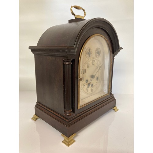 43 - Mahogany cased mantle clock with Jurghans movement 15 inches high

Collection only, within 10 days o... 