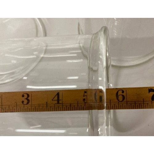 54 - Glass dome lamp shades, 16 industrial glass domes / lamp shades 5 inches in diameter x 5.5 inches de... 