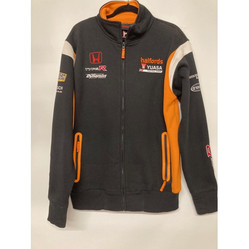 Automobilia, vintage mechanics work wear fleece shell jacket team coat ...