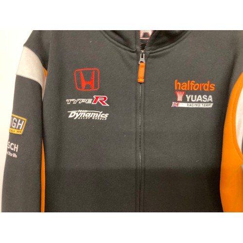 Automobilia, vintage mechanics work wear fleece shell jacket team coat ...