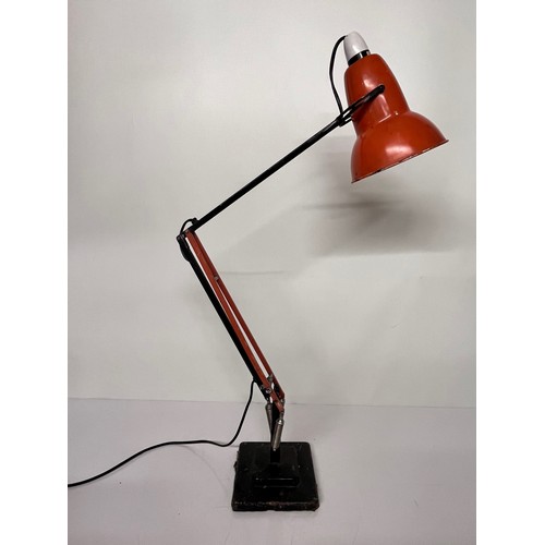 27 - Mid century industrial design, classic angle poise lamp in an unusual early original colour combinat... 