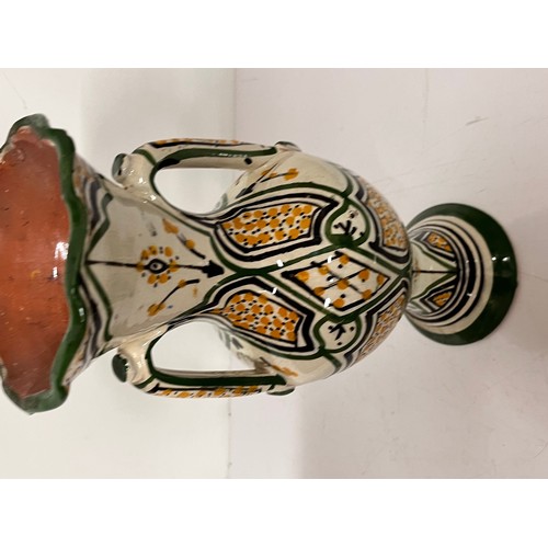 379 - Early C20th Art Nouveau design art pottery vase, signed to the base. 23 cm high

This lot is availab... 