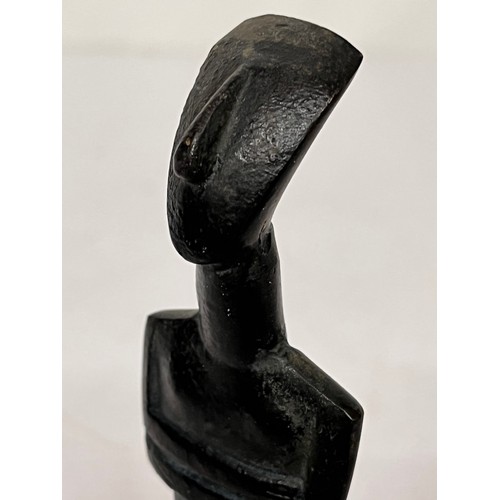 377 - Mid century sculpture, cast bronze of a standing figure with his arms folded. 14.5 cm high

This lot... 