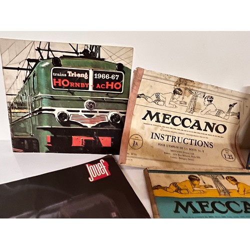 165 - Meccano, Hornby and Jouef toy train and constructor model kit instructions and sales catalogues, 10 ... 