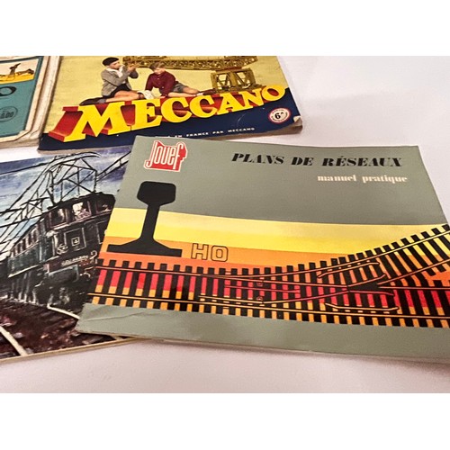 165 - Meccano, Hornby and Jouef toy train and constructor model kit instructions and sales catalogues, 10 ... 