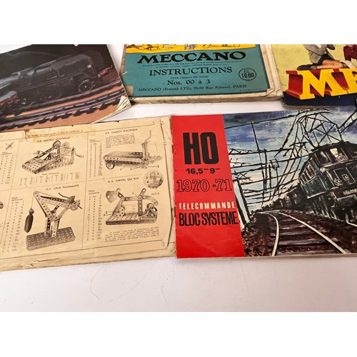 165 - Meccano, Hornby and Jouef toy train and constructor model kit instructions and sales catalogues, 10 ... 