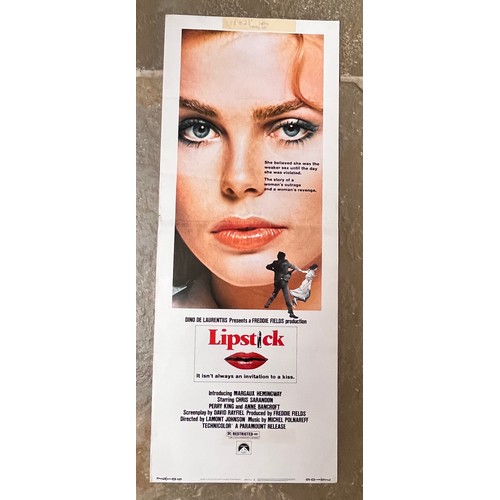 177 - Original 1976 film poster, Lipstick, 91 cm x 35.5 cm.

This lot is available for in-house shipping