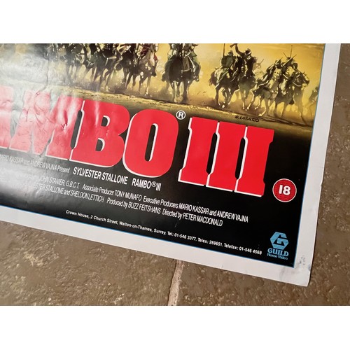 179 - Movie Poster, Rambo III, 83 cm x 59.5 cm

This lot is available for in-house shipping