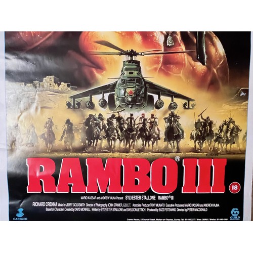 179 - Movie Poster, Rambo III, 83 cm x 59.5 cm

This lot is available for in-house shipping