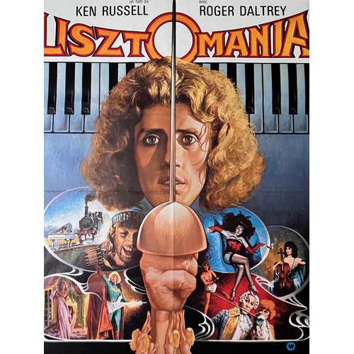 184 - 1975 Film poster, Roger Daltry in Lisztomania a movie by Ken Russell, 80 cm x 60 cm

This lot is ava... 