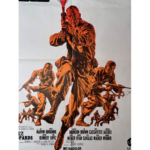 185 - Vintage war movie poster, 1967 film Dirty Dozen 60 cm x 80 cm

This lot is available for in-house sh... 