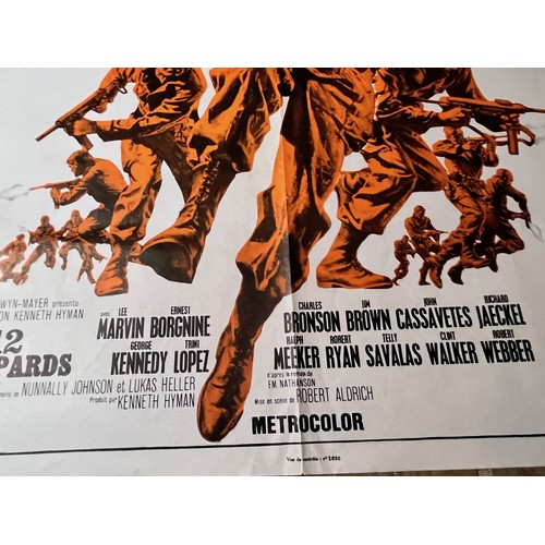 185 - Vintage war movie poster, 1967 film Dirty Dozen 60 cm x 80 cm

This lot is available for in-house sh... 