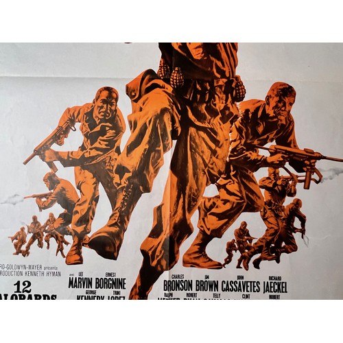 185 - Vintage war movie poster, 1967 film Dirty Dozen 60 cm x 80 cm

This lot is available for in-house sh... 