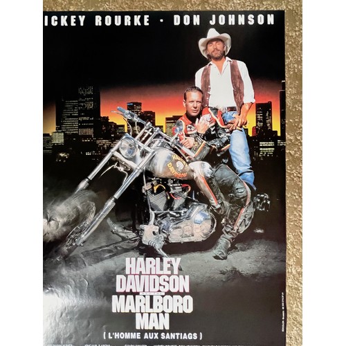 188 - Movie Poster, 1991 film Harley Davidson and The Marlboro Man, 50 cm x 32.5 cm

This lot is available... 