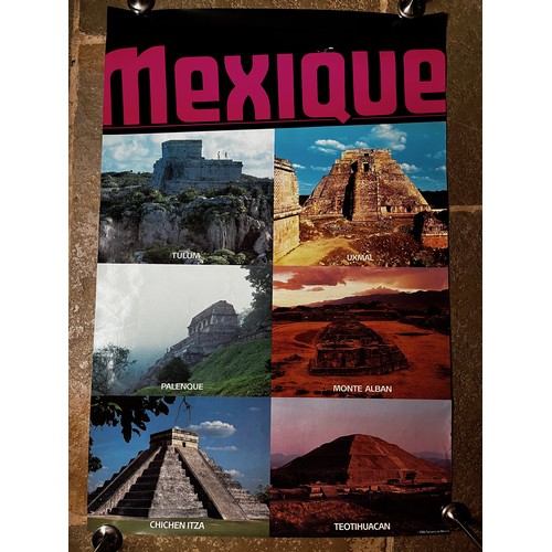 195 - Travel advertising poster, Mexican tourism poster 1986, 91 cm x 61 cm.

This lot is available for in... 