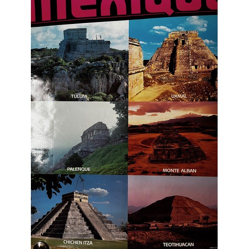 195 - Travel advertising poster, Mexican tourism poster 1986, 91 cm x 61 cm.

This lot is available for in... 