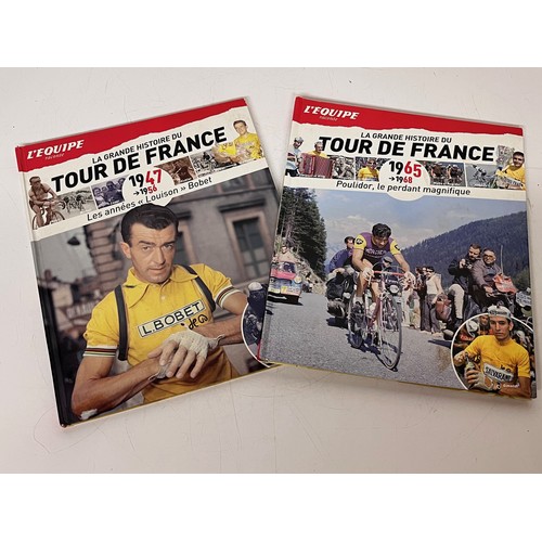 196 - Two books chronicling the History of the Tour de France bicycle race, includes Tommy Simpsons fatal ... 