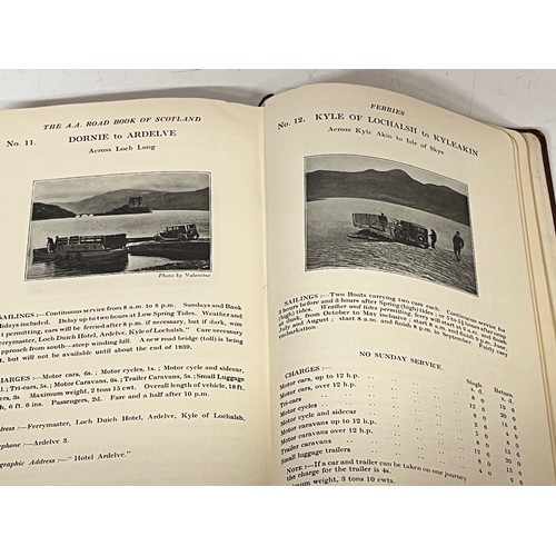 197 - Automobilia, pre-war linen backed fold out Autocar map of England and Wales and an AA Road Book of S... 