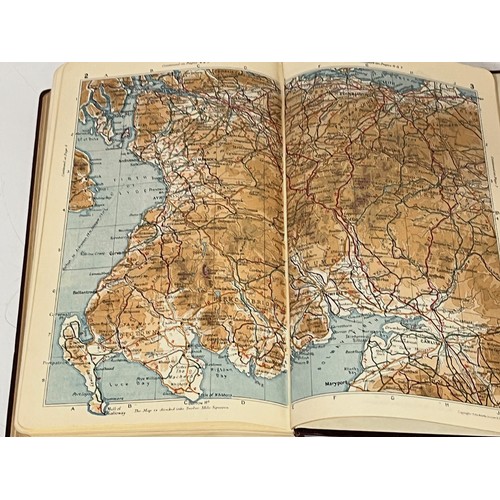 197 - Automobilia, pre-war linen backed fold out Autocar map of England and Wales and an AA Road Book of S... 