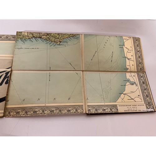 197 - Automobilia, pre-war linen backed fold out Autocar map of England and Wales and an AA Road Book of S... 