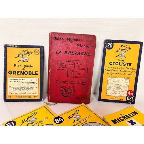 198 - Automobilia, Collection of Michelin maps and a Guide book for Bretagne.

This lot is available for i... 