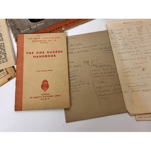 201 - Military WWII ephemera, emergency procedures and guides and properganda booklets. 14 in all.

This l... 