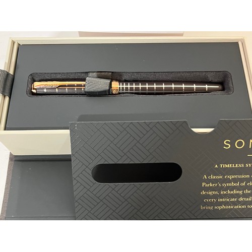 211 - Cased Parker Sonet fountain pen in original box, gold nib.

This lot is available for in-house shipp... 