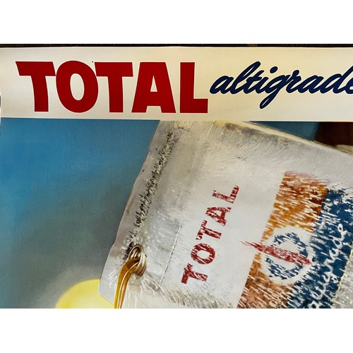 221 - Automobilia, motoring advertising ephemera, Total Oils promotional advertising poster dated 1960. 10... 