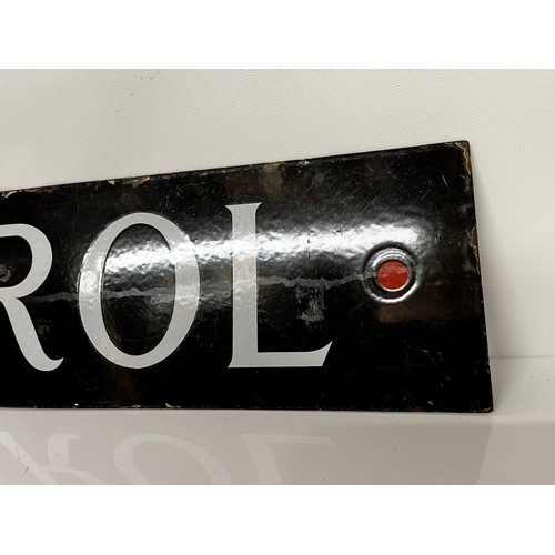 228 - Automobilia, Rare garage and oil enamel advertising sign Castrol, double sided and with a red marker... 