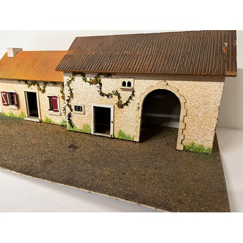 231 - Painted wooden toy house and barn, 24 inches wide.

This lot is available for in-house shipping