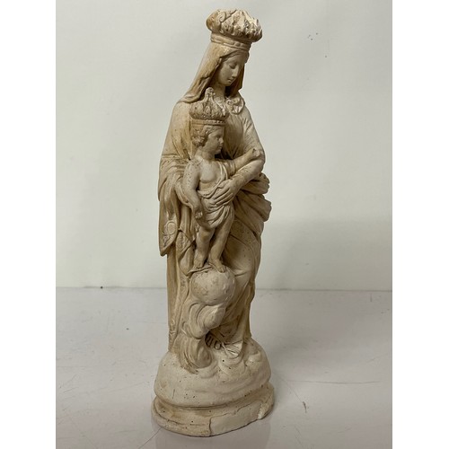 247 - Detailed plaster figure of Madonna and Child 

This lot is available for in-house shipping