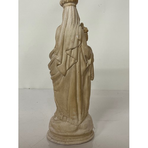 247 - Detailed plaster figure of Madonna and Child 

This lot is available for in-house shipping