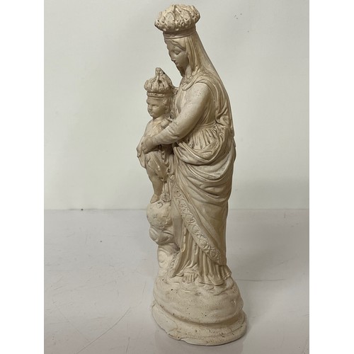 247 - Detailed plaster figure of Madonna and Child 

This lot is available for in-house shipping