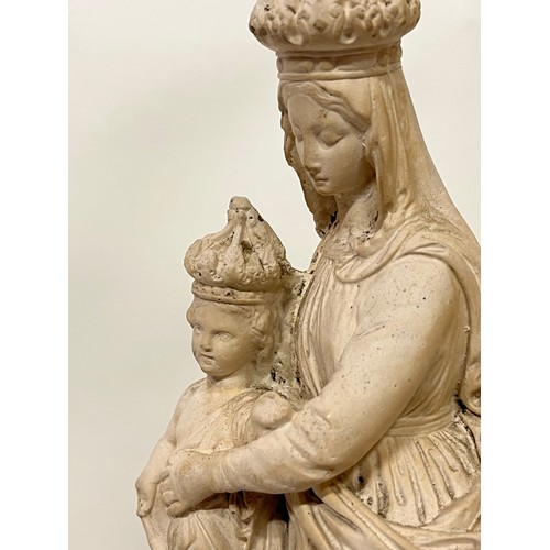 247 - Detailed plaster figure of Madonna and Child 

This lot is available for in-house shipping