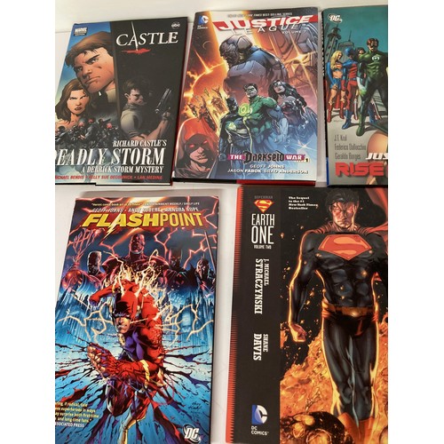 253 - DC & Marvel Comics, collection of Hardback Graphic Novels, 7 in all.

This lot is available for in-h... 