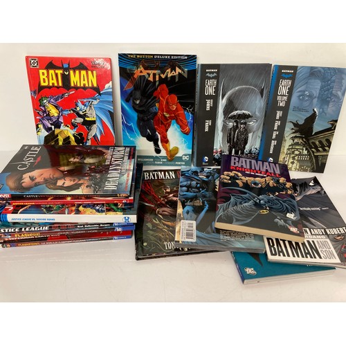 255 - Collection of hard backed and soft backed Graphic Novels, batman and others, part of a large collect... 