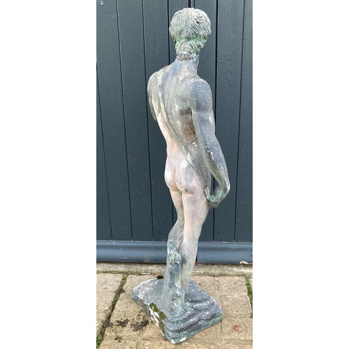 260 - Architectural statue, composite Michelangelo’s David sculpture 33 inches high.

Collection only, wit... 