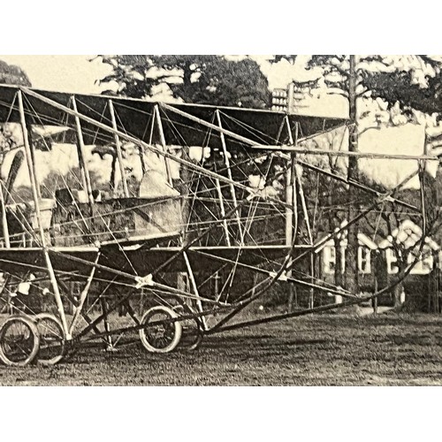 272 - Period real photographic postcard showing early aviators and early biplane.

This lot is available f... 