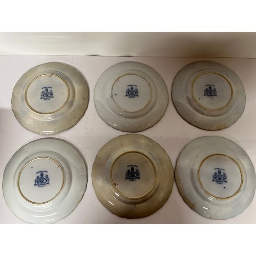 285 - Six William Ridgeway stoneware dinner plates marked for 2731 pattern

This lot is available for in-h... 