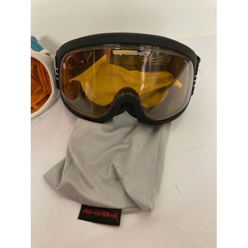 304 - Sporting eye protection. Vintage cased sunglasses and 2 pairs of bagged Bolle and one pair of vintag... 