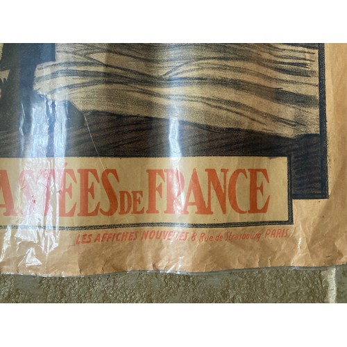 309 - Militaria, WWI French propaganda poster, Devistation of France 116 cm x 80 cm

This lot is available... 