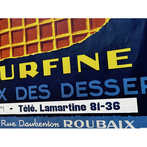 313 - Large French advertising poster promoting Rita Waffles 119 cm x 80 cm

This lot is available for in-... 