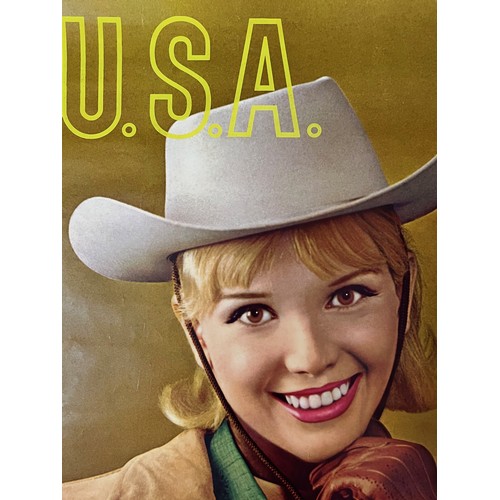 314 - Aviation ephemera, large Pan American Airlines poster promoting travel to USA .
108cm x 61 cm


This... 