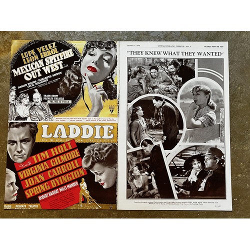 322 - Promotional advertising poster wartime film They Knew What They Wanted. 55 cm x 42 cm.


This lot is... 