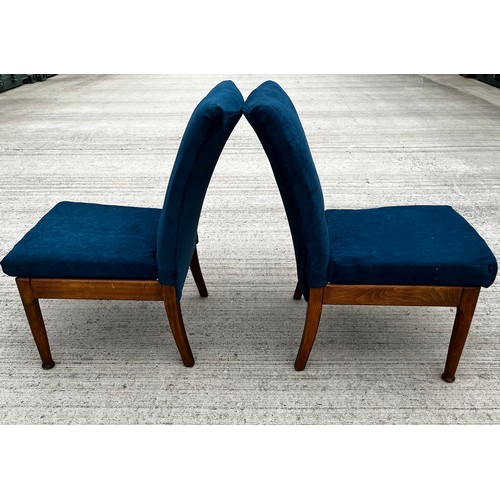 61 - Mid century furniture, a pair of Parker Knoll salon chairs.

This lot is collection only